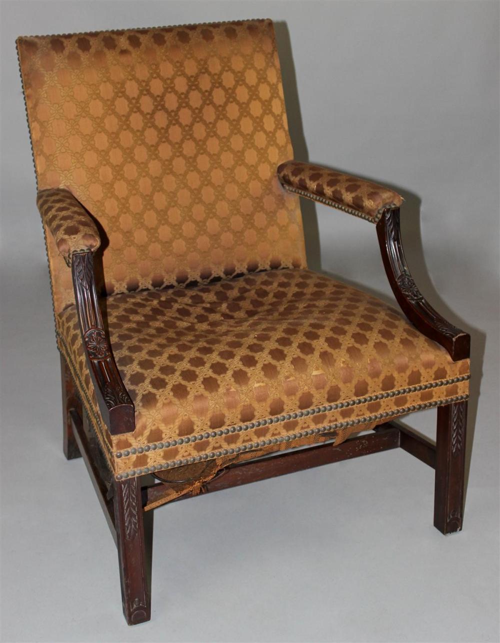 GEORGE III STYLE CARVED MAHOGANY