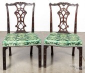 GEORGE III STYLE CARVED MAHOGA