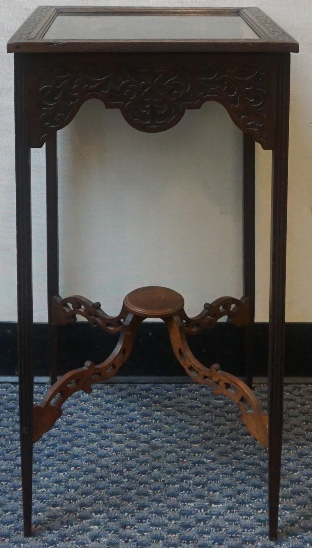 GEORGE III STYLE CARVED MAHOGANY
