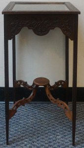 GEORGE III STYLE CARVED MAHOGA