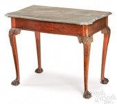 GEORGE III STYLE CARVED MAHOGA