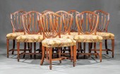GEORGE III-STYLE CARVED MAHOGA