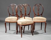 GEORGE III-STYLE CARVED MAHOGA