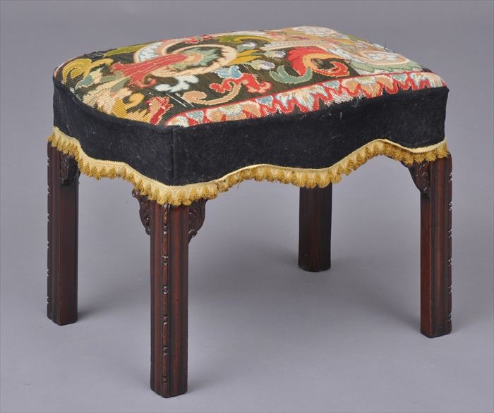 GEORGE III-STYLE CARVED MAHOGANY