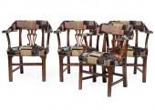 GEORGE III-STYLE CARVED WALNUT