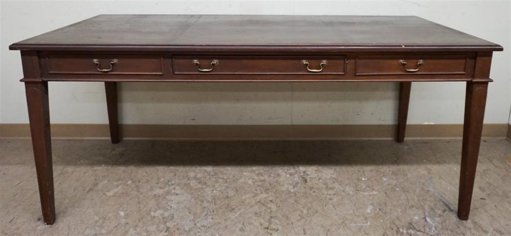 GEORGE III STYLE CHERRY TABLE DESK,