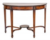 GEORGE III STYLE DEMILUNE TABL