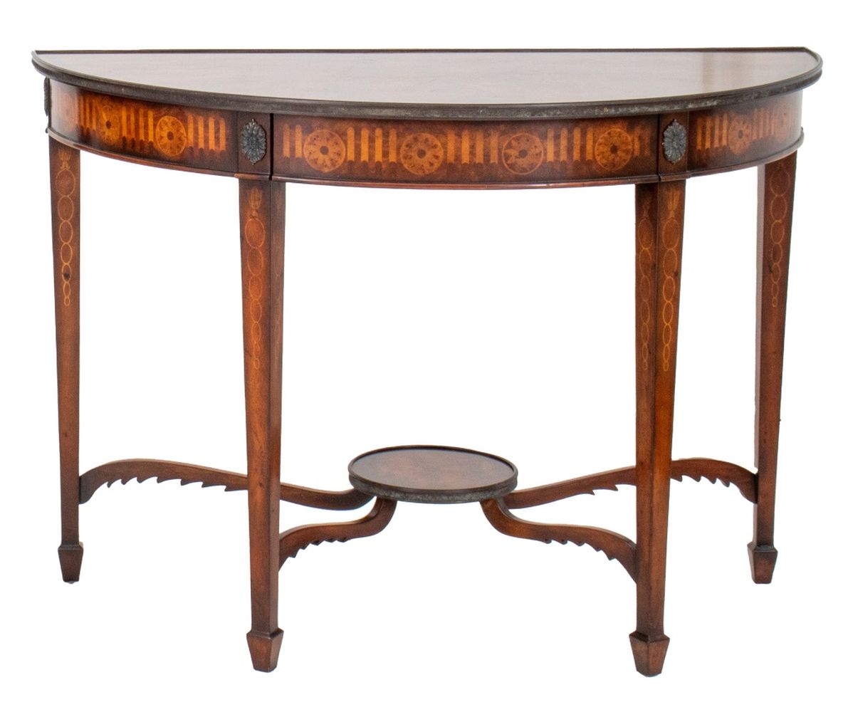GEORGE III STYLE DEMILUNE TABLE