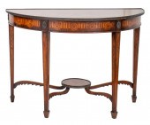 GEORGE III STYLE DEMILUNE TABL