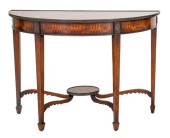 GEORGE III STYLE DEMILUNE TABL