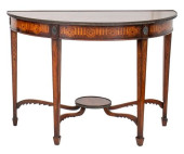 GEORGE III STYLE DEMILUNE TABL