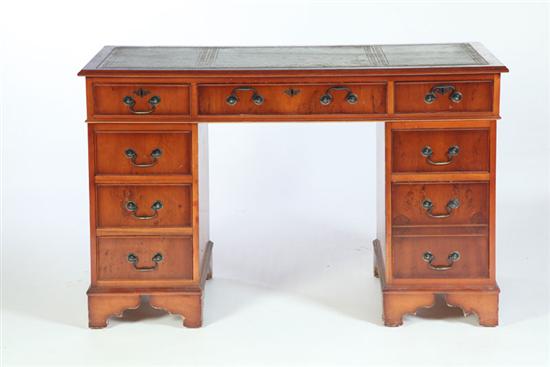 GEORGE III-STYLE DESK.  Branded