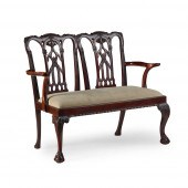 GEORGE III STYLE DOUBLE CHAIR