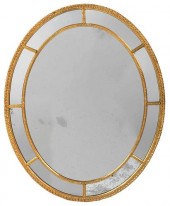 GEORGE III STYLE GILT AND MIRR
