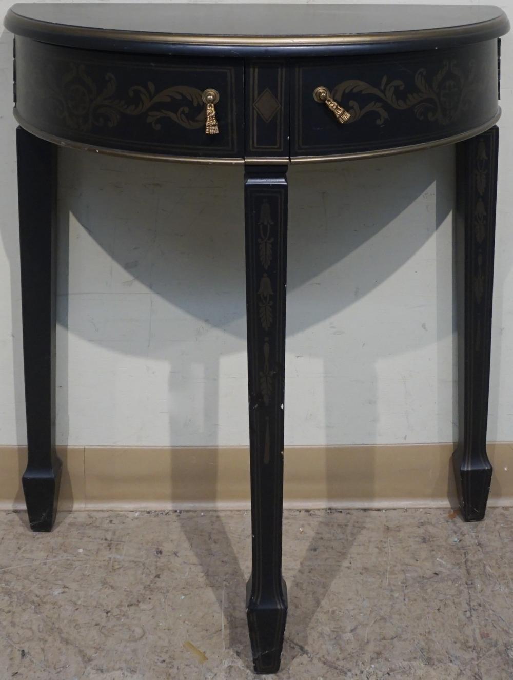 GEORGE III STYLE GILT PAINTED