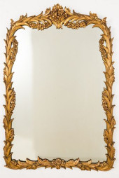 GEORGE III STYLE GILTWOOD MIRR