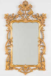 GEORGE III STYLE GILTWOOD MIRR