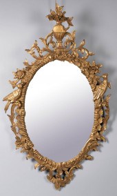 GEORGE III STYLE GILTWOOD MIRR