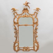 GEORGE III STYLE GILTWOOD MIRR