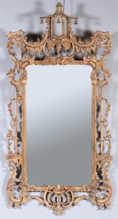 GEORGE III STYLE GILTWOOD MIRR