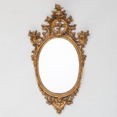 GEORGE III STYLE GILTWOOD OVAL