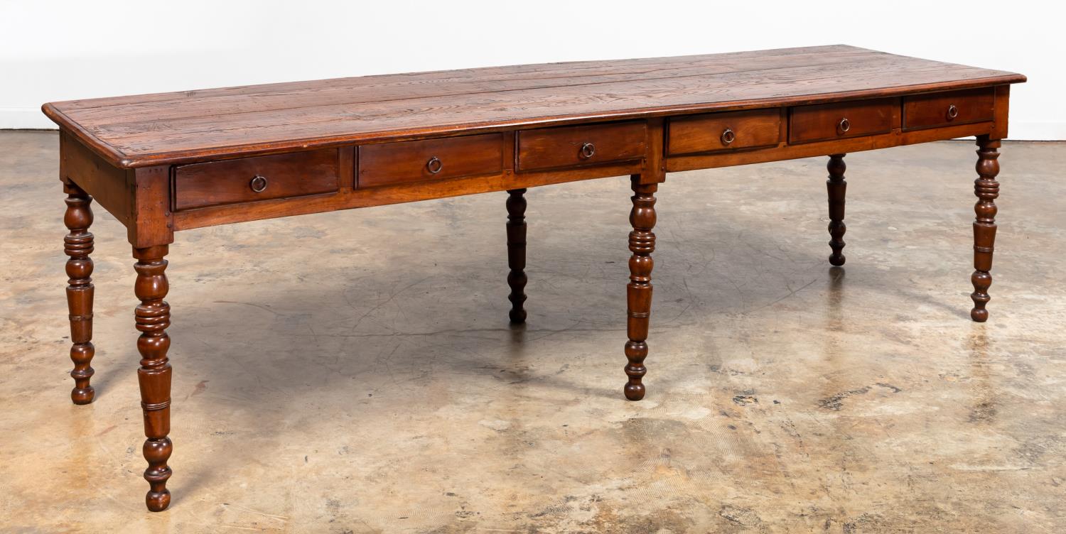 GEORGE III STYLE HABERDASHERY TABLE