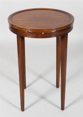 GEORGE III STYLE INLAID BURL W