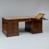GEORGE III STYLE INLAID BURL W