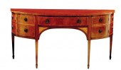 George III style inlaid mahoga