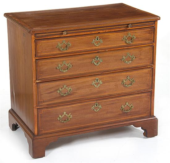 George III style inlaid mahogany