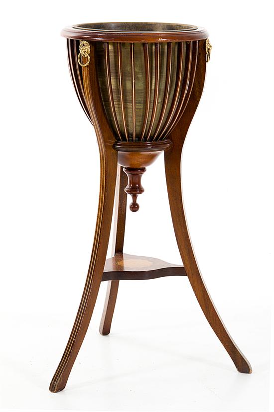 George III style inlaid mahogany
