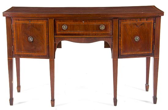 George III style inlaid mahogany