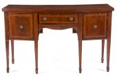 George III style inlaid mahoga