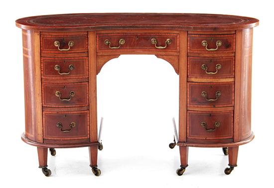 George III style inlaid mahogany
