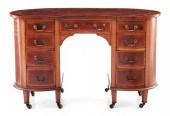 George III style inlaid mahoga