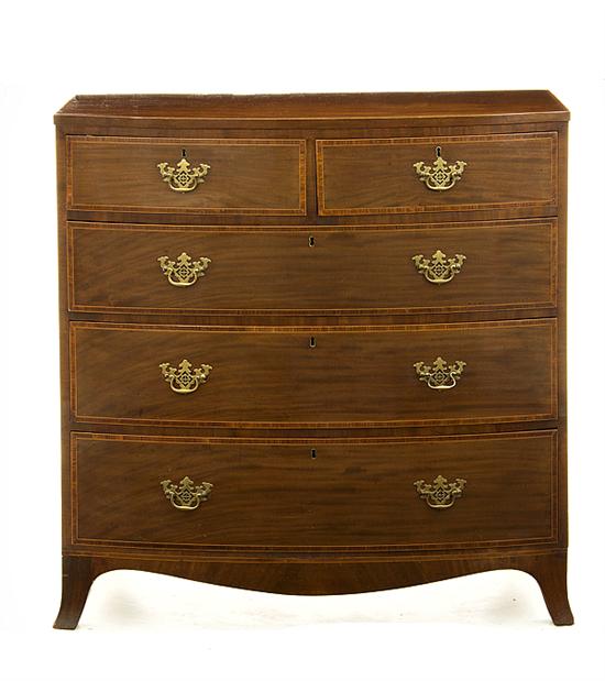 George III style inlaid mahogany