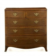 George III style inlaid mahoga