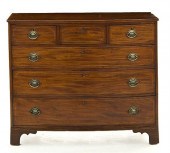 George III style inlaid mahoga