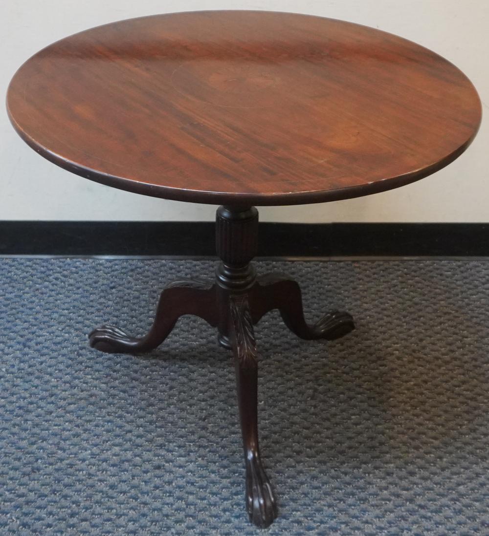 GEORGE III STYLE INLAID MAHOGANY