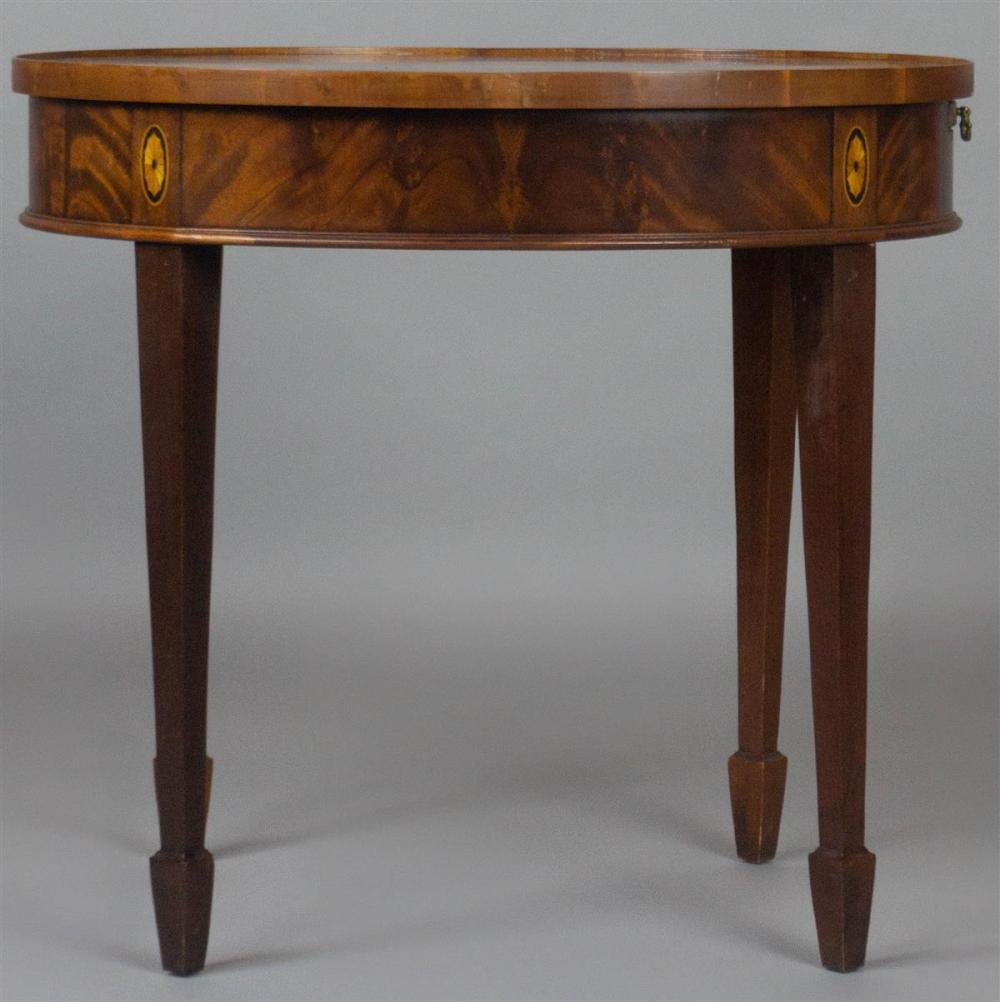 GEORGE III STYLE INLAID MAHOGANY