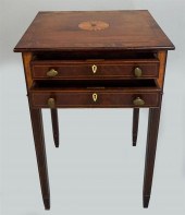 GEORGE III STYLE INLAID MAHOGA