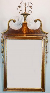 GEORGE III STYLE INLAID MAHOGA