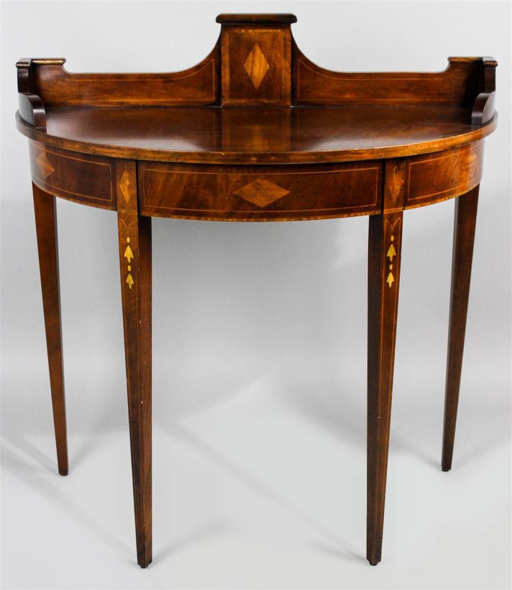 GEORGE III STYLE INLAID MAHOGANY