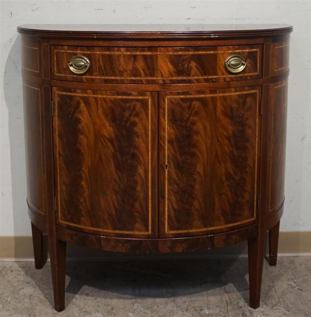 GEORGE III STYLE INLAID MAHOGANY
