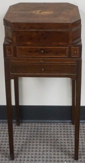 GEORGE III STYLE INLAID MAHOGA