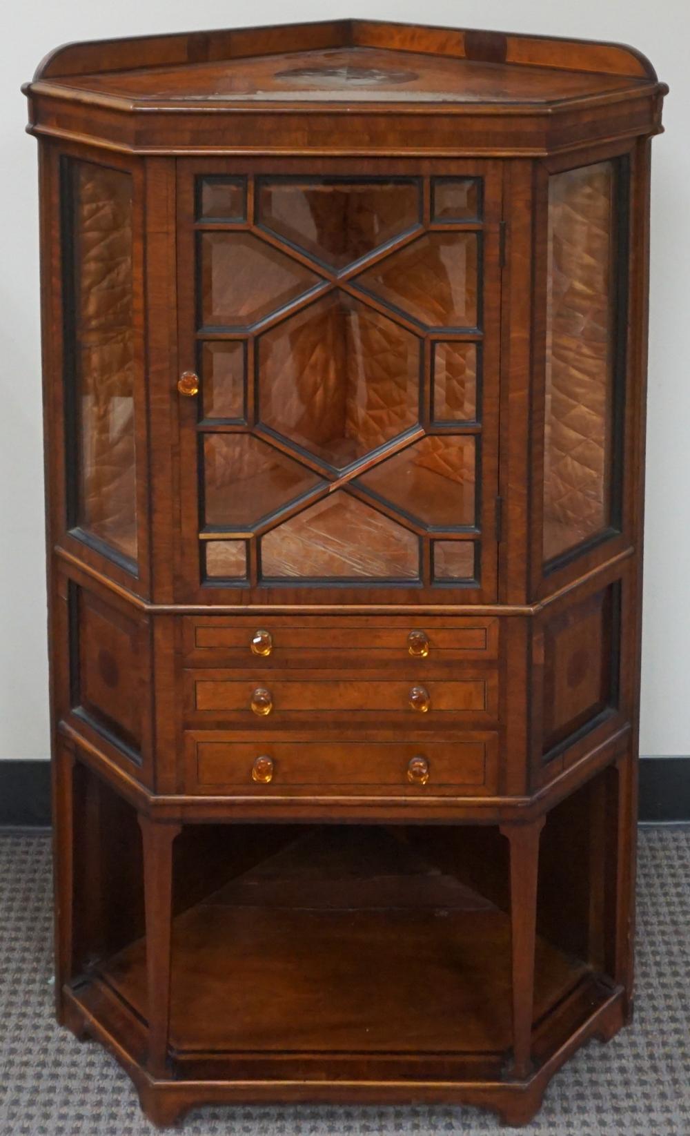 GEORGE III STYLE INLAID MAHOGANY