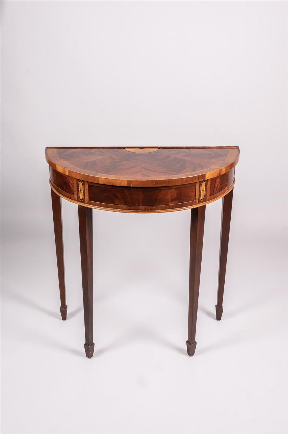 GEORGE III STYLE INLAID MAHOGANY
