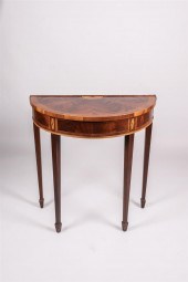 GEORGE III STYLE INLAID MAHOGA