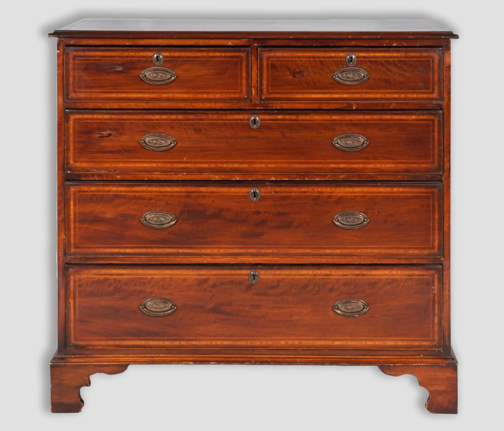 GEORGE III STYLE INLAID MAHOGANY