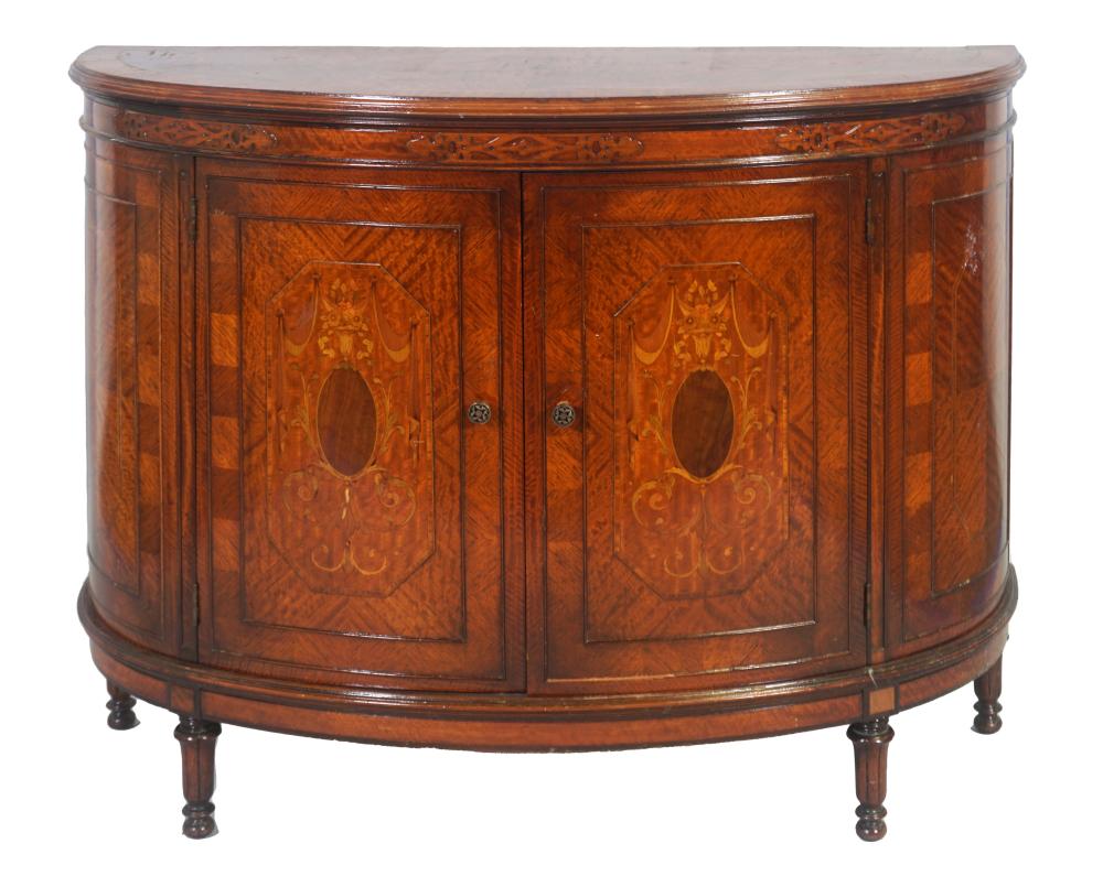GEORGE III STYLE INLAID MAHOGANY